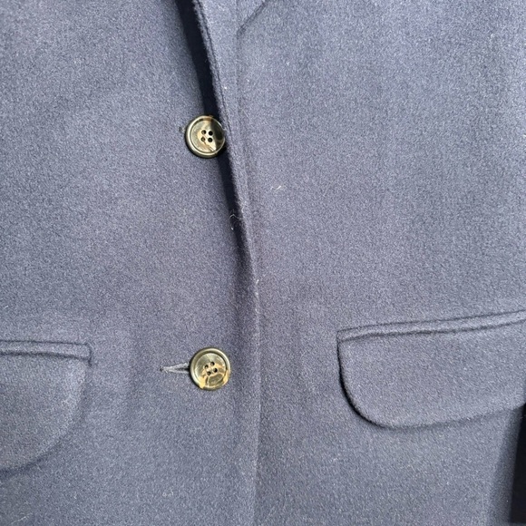 Eddie Bauer Navy Blue 100% Wool Blazer Jacket Women's Size Small - Picture 3 of 6